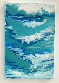 How to paint clouds cloud & ocean painting in acrylics step by step process instructions: Ocean Waves Painting By Diane Jessop Saatchi Art