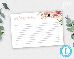 Peach Funeral Card Memory Card Printable Share A Memory Etsy Funeral Cards Memorial Cards For Funeral Memorial Cards
