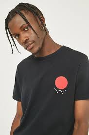 Edwin Red Dot Logo T-shirt nera