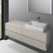 Burgbad Cube Meuble Sous Lavabo Avec 4 Tiroirs Facade Decor Chene Merino Corps Du Meuble Decor Chene Merino Meuble Sous Lavabo Lavabo A Poser Tiroir