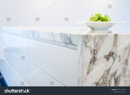 marble kitchen bench top close view