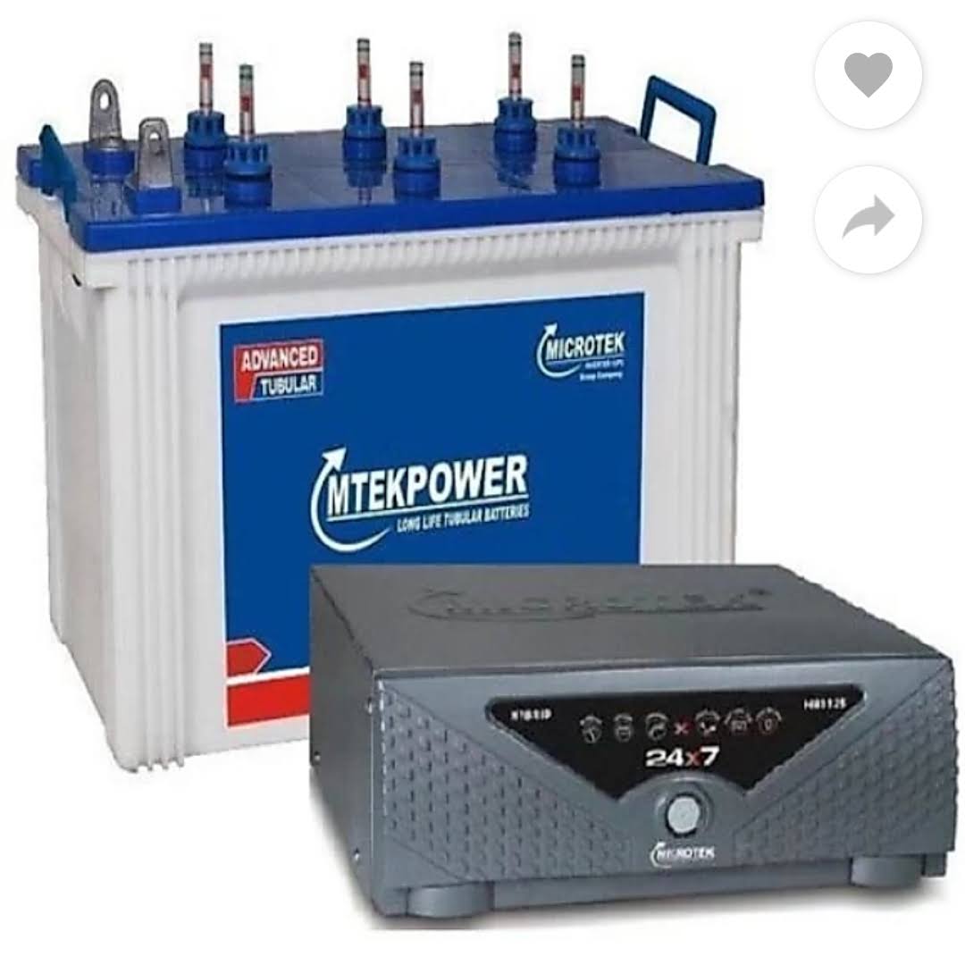 All Types Microtek Inverter And Battery Available product image