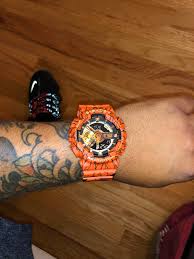 In the 3 o'clock position, there is a z motif. Dragon Ball Z Came In Today Gshock
