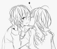 Anime Couple Pictures Black And White Anime Couple Black And White Couples Dessins Animes Couples Anime Dessin Kawaii