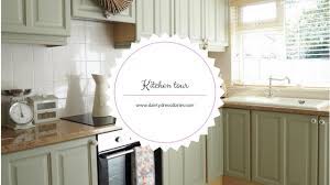 Sage green chalk paint kitchen cabinets. Kitchen Tour And How I Painted My Kitchen Cabinets Using Chalk Paint Youtube