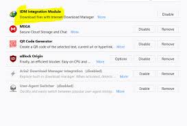 However, i cannot use it while using firefox, why? How Do I Remove An Addon Without Uninstalling The Software That Installed It Internet Download Manager Firefox