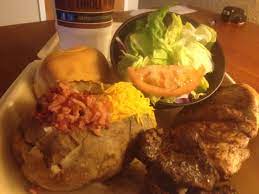 Mixed Grill From Steak Out 6 5 Oz Steak Tips And 5 Oz Chicken With A Salad And Baked Potato The Best Of Both Worlds Foods Delivered Mixed Grill Steak Tips