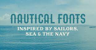 Text marine boat lettering fonts. 25 Nautical Fonts Inspired By Sailors Sea And The Navy Creative Market Blog