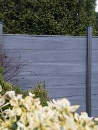 Grojasolid Grande Bpc Steckzaun Mit Extra Breiten Fullungen In Steingrau Co Extrudiert Nie Wieder Streichen Haus Und Garten Garten Gartenmauer
