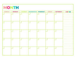 Bright Undated Monthly Planner Printable Month On 1 Etsy Undated Monthly Planner Monthly Planner Printable Printable Planner