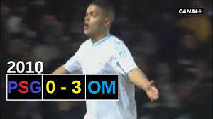 Marseille contre paris est le match de l'année dans le championnat de france. La Derniere Victoire Olympienne Au Parc Psg 0 3 Om 2010 Youtube