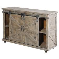 Magnus 47 Wide 2 Drawer Fir Wood Credenza Accent Cabinet Sliding Cabinet Doors Accent Doors