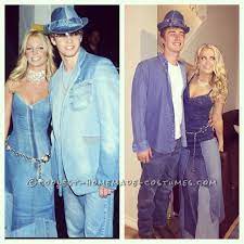 And on january 8, 2001 the most famous of them all—britney spears and justin timberlake—attended the american music awards in canadian tuxedos for the night, spears wore a strapless patchwork denim gown replete with a bustier, studded statement choker and denim purse. Sexy Britney Spears And Justin Timberlake Couples Costume