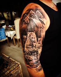 Tattoos For Men Badges Of Honour Tattoosformen Family Tattoo Designs Bear Tattoo Designs Family Sleeve Tattoo