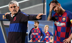 You are on page where you can compare teams real madrid vs barcelona before start the match. Barcelona Have Already Decided To Sack Quique Setien After Crushing 8 2 Defeat By Bayern Munich Daily Mail Online