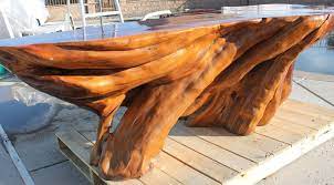 Vintage 500lb Solid Wood Japanese Hinoki Cypress Tree Trunk Stump Table Stump Table Tree Table Tree Trunk Table