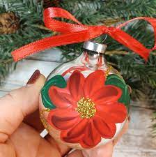 Hand Painted Glass Ornaments With Decoart