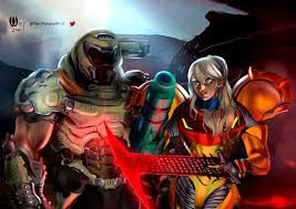 It adds plenty of metroid gameplay mechanics: Doom X Metroid Art By The Monsterwolf On Twitter Twobestfriendsplay