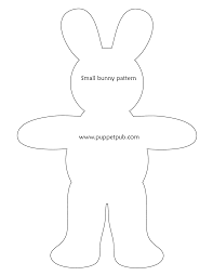 Pin two sheets of felt together. Bunny Templates Easter Bunny Template Softie Pattern