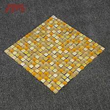 With various pattern and design,with mixed color slate,no any breakage when install. China Yellow Hot Sale New Square Glass Mosaic Floor Tiles China Glass Mosaic Tile Marble Mosaic