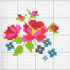 On this site, you will find a wide range flowers cross stitch — contains tulips, clematis, and blossoming flowers. Uber Chic For Cheap Diy Floral Cross Stitch Sweater Floral Cross Stitch Cross Stitch Small Cross Stitch