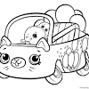 This is a coloring page of a standard dump truck. 1