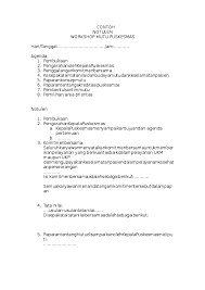 Check spelling or type a new query. Doc Contoh Notulen Workshop Mutu Lisa Ariani Academia Edu