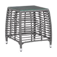 Zuo Modern 703829 Trek Beach Side Table Patio Side Table Outdoor Side Table Square Accent Tables
