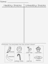 A Grade One Nut And Her Squirrelly Crew Freebie Healthy Snacks Vs Unhealthy Snacks Healthy And Unhealthy Food Healthy Habits Preschool Unhealthy Snacks