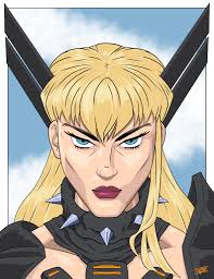 Gnoll barbarian character art description