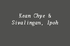 We would like to show you a description here but the site won't allow us. Kean Chye Sivalingam Ipoh Law Firm In Ipoh
