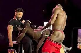 Ricky Martins Cock Is Up During Private Striptease - Men Celebrities Site