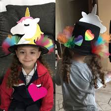 Crazyhat Crazy Hat Day Crazyhatgirl Unicorn Crazy Hat Day Crazy Hats Silly Hats