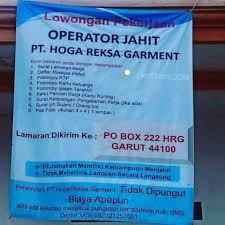 Check spelling or type a new query. Lowongan Operator Jahit Pattern Maker Pt Hoga Reksa Garment Agustus 2021