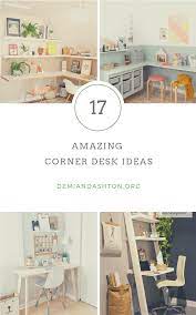 17 Amazing Corner Desk Ideas To Build For Small Office Spaces A small home office is the perfect choice if you're short on space and work from home.