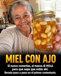 Come ajo y miel en ayunas durante 7 días. Para seguir recibiendo mis  recetas, solo t
