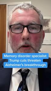 Memory disorder specialist: Trump cuts threaten Alzheimer's breakthrough  Dr. Michael Greicius, a Stanford University neurology professor, tells  @maddowmaddow about the harmful impact he believes President Trump's  National Institutes of Health budget cuts