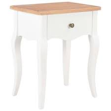 Vous pouvez l'associer avec le meuble à tiroirs japonais blanc ou la console haute pour une harmonie de couleur parfaite. Blanc Steens Furniture Table De Chevet 47x56x62 Cm Pin Tables De Chevet Chambre A Coucher