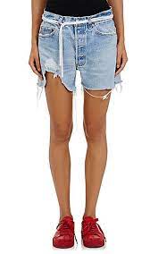 We Adore The Cutoff Shorts From Off-white Co Virgil Abloh At Barneys New York Designer Outfits Woman Denim Women Denim