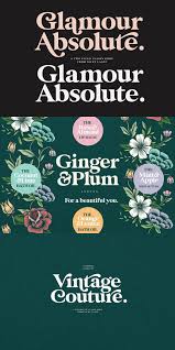 Glamour Absolute Modern Vintage Font In 2020 Vintage Fonts Vintage Typography Photoshop Templates Free