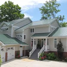 Classic Green Home Coated Metals Group Green Roof House Metal Roof Houses House Paint Exterior
