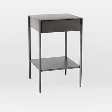 Metalwork Nightstand Hot Rolled Steel Metal Nightstand Metal Working Modern Nightstand