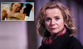 On set with Emily Watson