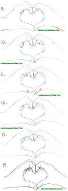 How To Draw Heart Hands In Easy To Follow Step By Step Drawing Tutorial For Beginners And Intermediates How To Draw Step By Step Drawing Tutorials Drawing Tutorials For Beginners