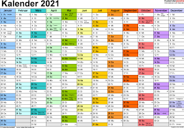 Jahreskalender 2021 mit feiertagen und kalenderwochen (kw) in 19 varianten, a4, hoch & quer. Pdf Kalender 2021 Download Chip