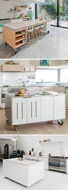Simply hide it when you don't need it. Here Are 8 Examples Of Movable Kitchen Islands With Wheels In A Variety Of Materials That Modern Kitchen Island Interior Design Kitchen Mobile Kitchen Island