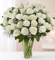 Each artificial flower total tall about 20inches(50cm);1 pc has 81 flowers,enough tight those artificial flowers won't fade or wither for a long time , which symbolizes eternal love and blessing. Ultimate Elegance Long Stem White Roses Product Skus 48 Stems W Arranged By A Florist In Yonkers Ny Beautiful Blooms Florist