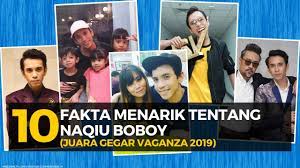 32 33 beliau mengumumkan menarik diri selepas konsert minggu keempat kerana dikatakan kecil hati dengan komen daripada juri tetap, ramli m.s. 10 Fakta Menarik Tentang Naqiu Boboy Juara Gegar Vaganza 2019 Youtube