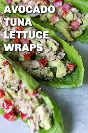 Avocado Tuna Lettuce Wraps Six Sisters Stuff Packed With Protein And Healthy Fats These Avocado Tuna L Tuna Lettuce Wraps Lettuce Wrap Recipes Tuna Avocado