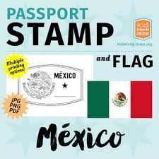 The gallery of passport stamps by country or territory contains an alphabetical list of sovereign states or dependent territories with images of their passport stamps including visas.all schengen countries, albania, bulgaria, croatia, cyprus, moldova, north macedonia, romania and turkey use the same format for their stamps, and stamps are not issued while traveling from one schengen country to. Mexico Passport Stamp Flag Poster Clip Art For Around The World Unit